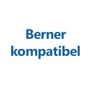 Weiße Fläche mit dem Text "Berner kompatibel"