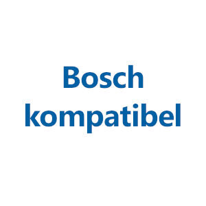 Weiße Fläche mit dem Text "Bosch kompatibel"