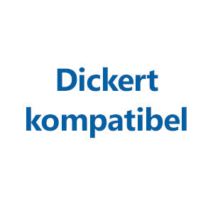 Weiße Fläche mit dem Text "Dickert kompatibel"