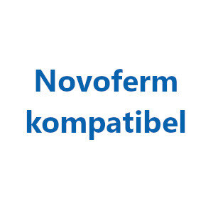 Weiße Fläche mit dem Text "Novoferm kompatibel"