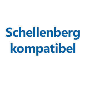 Weiße Fläche mit dem Text "Schellenberg kompatibel"