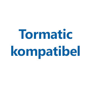 Weiße Fläche mit dem Text "Tormatic kompatibel"