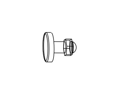 Scheibenschraube mit Deckel, Vordach E1200A-L / E1500A-L