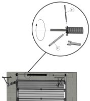 Federspanner Set für Torsionsfedern für Sektionaltore