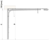 SCHARTEC PRO-Line 40 Sektionaltor 2500 x 2125 mm L-Sicke anthrazit WOODGRAIN