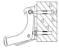 Wandhalterung für Schartec Markise E6100L