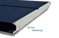 Lamellenpaket Schartec Thermolux 40 für 2375 x 2000 M-Sicke woodgrain anthrazit