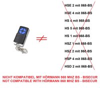 2 x Handsender für Hörmann 868 MHz