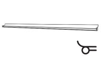 Aluschiene geschwungen Set (2 Stk.) 1500mm, Vordach E1500A-L