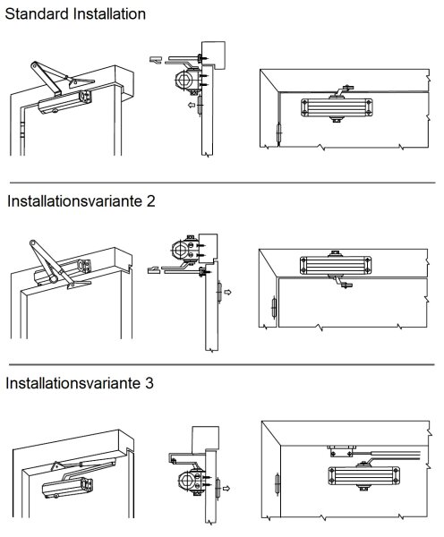 Schartec Türschließer D2024 für 25-85 kg