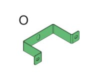 Befestigungsbügel O für Mülltonnenbox