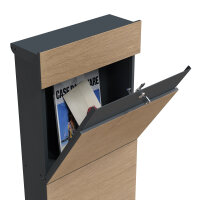 Schartec Holz Design Standbriefkasten SPB-9