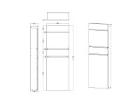 Schartec Holz Design Standbriefkasten mit Zeitungsfach SPB-11