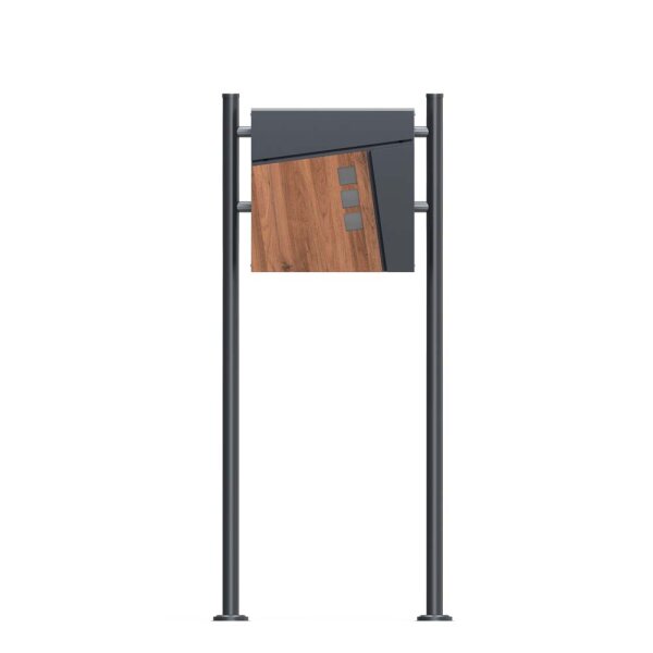 Schartec Holz-Design Standbriefkasten SBS-SPB-2