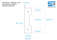 Schartec Aluminium-Vordach MAX A-L silber