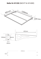 Schartec Aluminium-Vordach W1200 / W1400